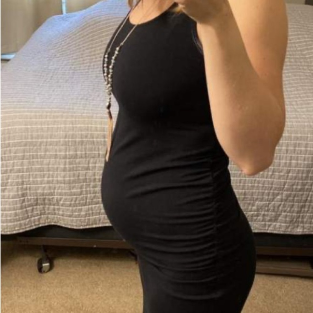 New Isabel maternity sleeveless tee shirt dress size large - Picture 5 of 8